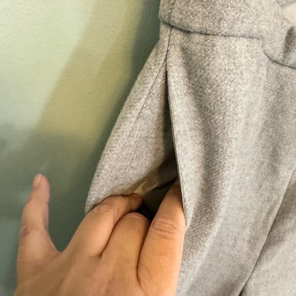 ASOS Jumpsuit Womens 12 Gray Cut Out Strapless Tube Wide Leg Flare Party NWT - Picture 7 of 11